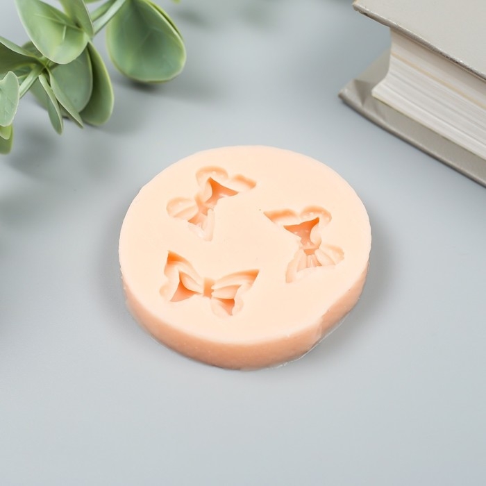 Молд силиконовый Молд силиконовый "Три бантика" 2,2х1,5 см