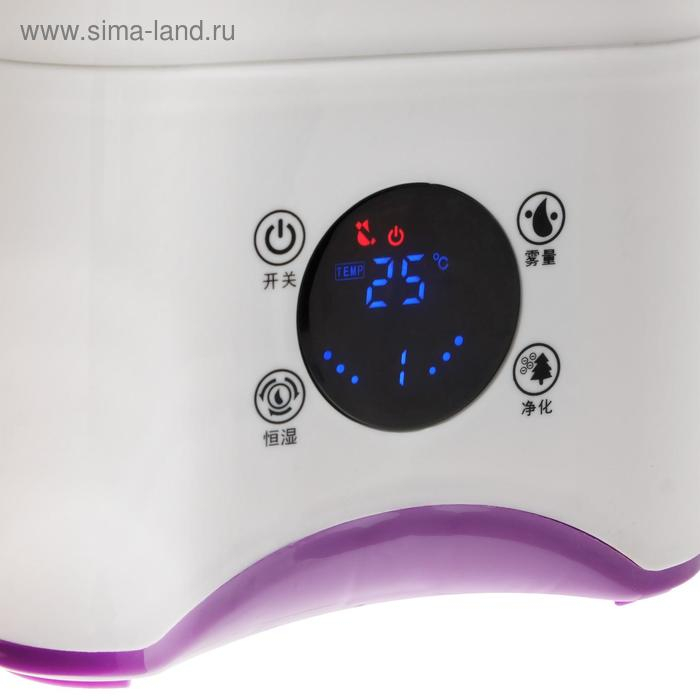 Увлажнитель воздуха Luazon LHU-07, ультразвуковой, 25 Вт, 3 л, 30 м2, бело-сиреневый Увлажнитель воздуха Luazon LHU-07, ультразвуковой, 25 Вт, 3 л, 30 м2, бело-сиреневый