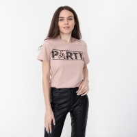 Футболка женская KAFTAN "Party", бежевый, р-р 40-42