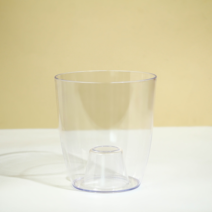 Горшок для орхидей, 2 л, 14,8 × 16,2 см, круглый, пластик, прозрачный Горшок для орхидей, 2 л, 14,8 × 16,2 см, круглый, пластик, прозрачный