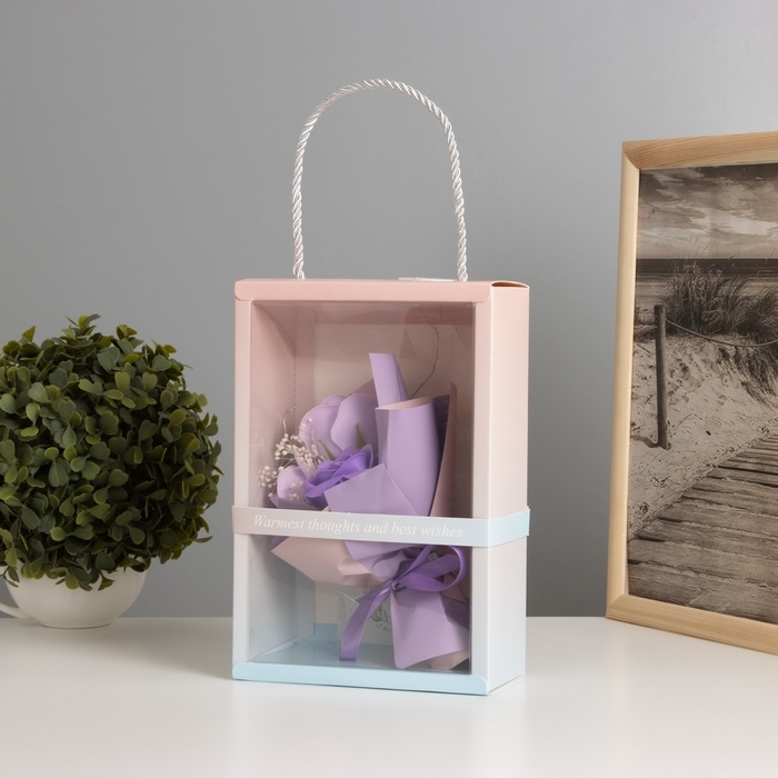 Ночник «Букет роз» розовый LED 3хAG10 7.5х15.5х23см Ночник «Букет роз» розовый LED 3хAG10 7.5х15.5х23см