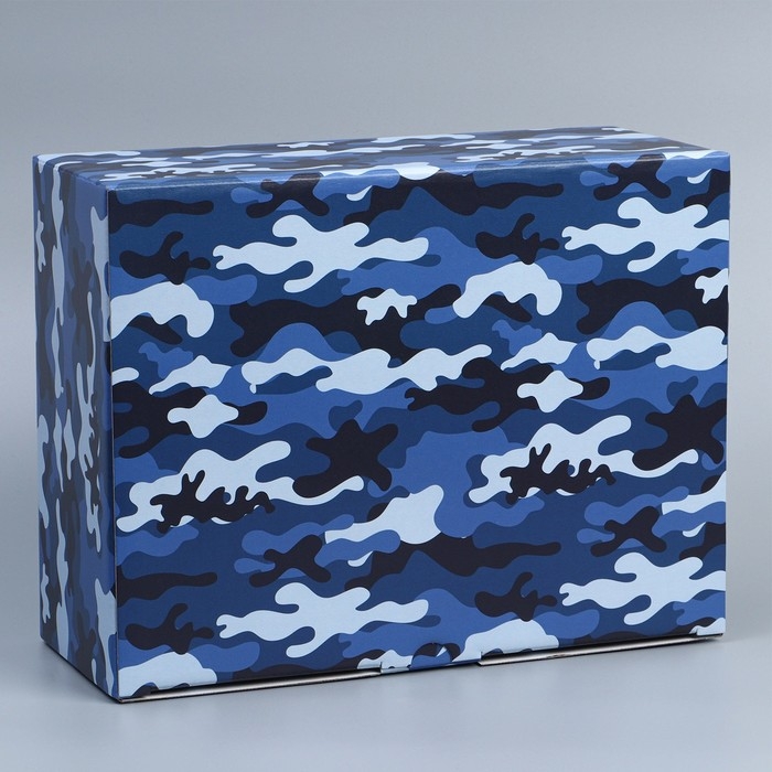 Коробка подарочная сборная, упаковка, «Милитари», 30 х 23 х 12 см Коробка подарочная сборная, упаковка, «Милитари», 30 х 23 х 12 см