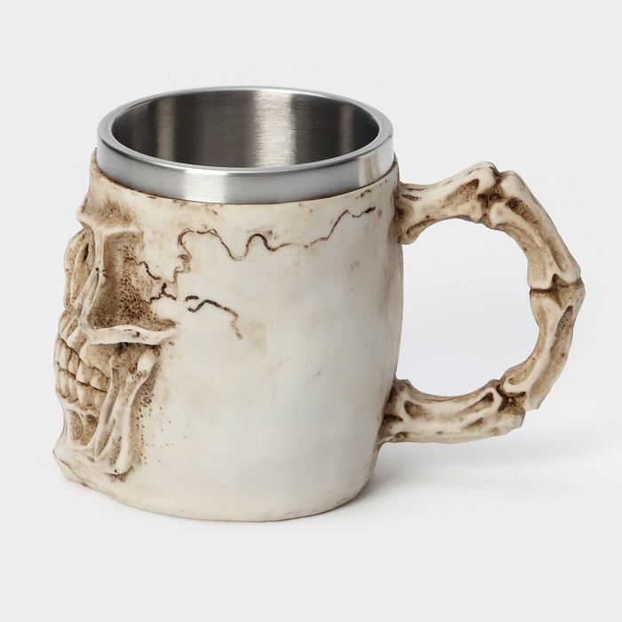 Кружка из нержавеющей стали «Череп. Хэллоуин», 400 мл, цвет МИКС Кружка из нержавеющей стали «Череп. Хэллоуин», 400 мл, цвет МИКС