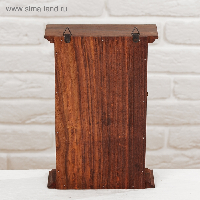 Ключница дерево Ключница дерево "Цветы с сердечками" 6х16х24 см