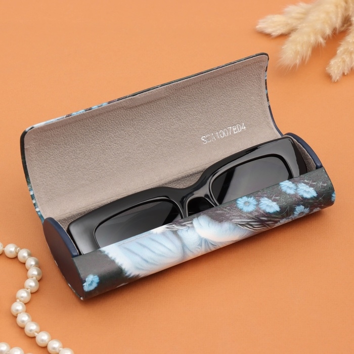 Очечник Очечник "Кот в цветах", 17х7 см