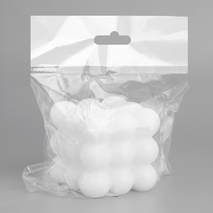 Свеча фигурная  Свеча фигурная "Бабл", аромат кокос, белая