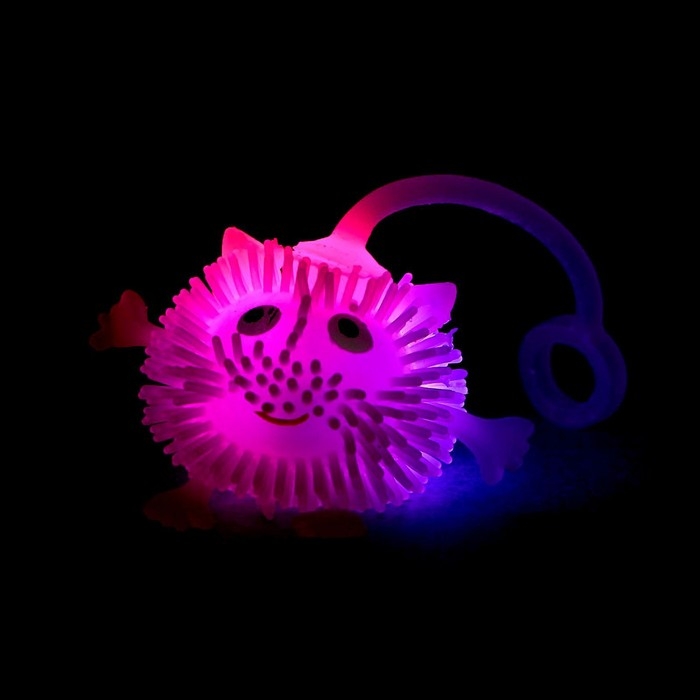 Мяч детский резиновый ёжка «Чудик с ножками и ручками», световой, цвета МИКС Мяч детский резиновый ёжка «Чудик с ножками и ручками», световой, цвета МИКС