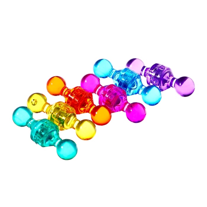 Набор магнитов 24 штуки для доски  Набор магнитов 24 штуки для доски "Пешки", 11х17 мм,  8 цветов