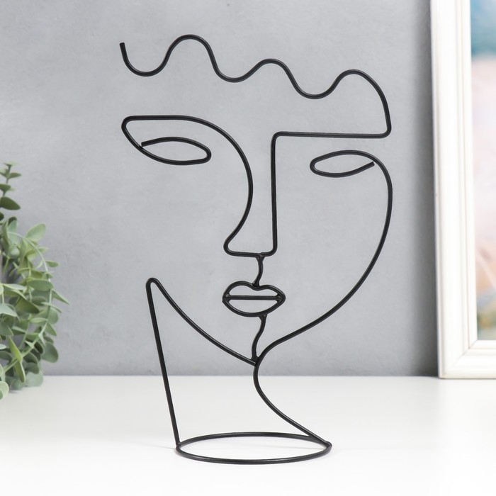 Сувенир металл  Сувенир металл "Абстракция. Лицо девушки" 25х17 см