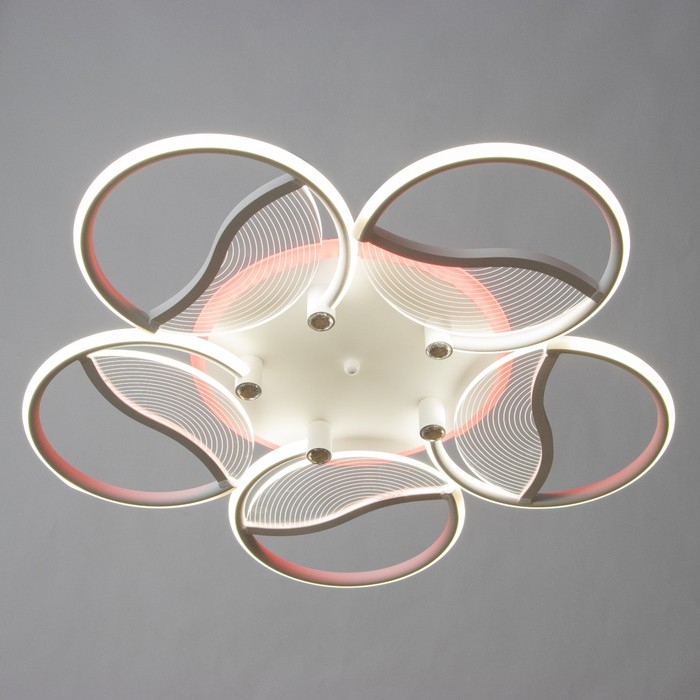 Люстра Люстра "Анита" 5хLED 90Вт 3000-6000К RGB белый 65х65х8см