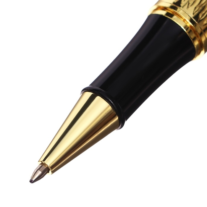 Ручка подарочная роллер в кожзам футляре Дракон корпус золото Ручка подарочная роллер в кожзам футляре Дракон корпус золото