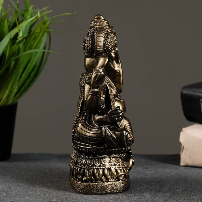 Фигура  Фигура "Ганеша" бронза,  7х17х12см