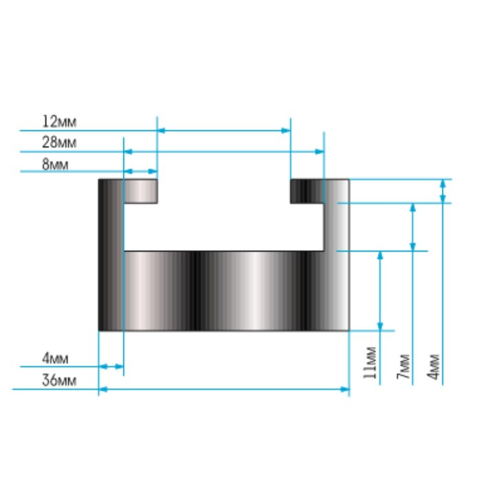 Направляющая гусеницы снегохода, склизы, Тайга РМ, 129.5 см Направляющая гусеницы снегохода, склизы, Тайга РМ, 129.5 см