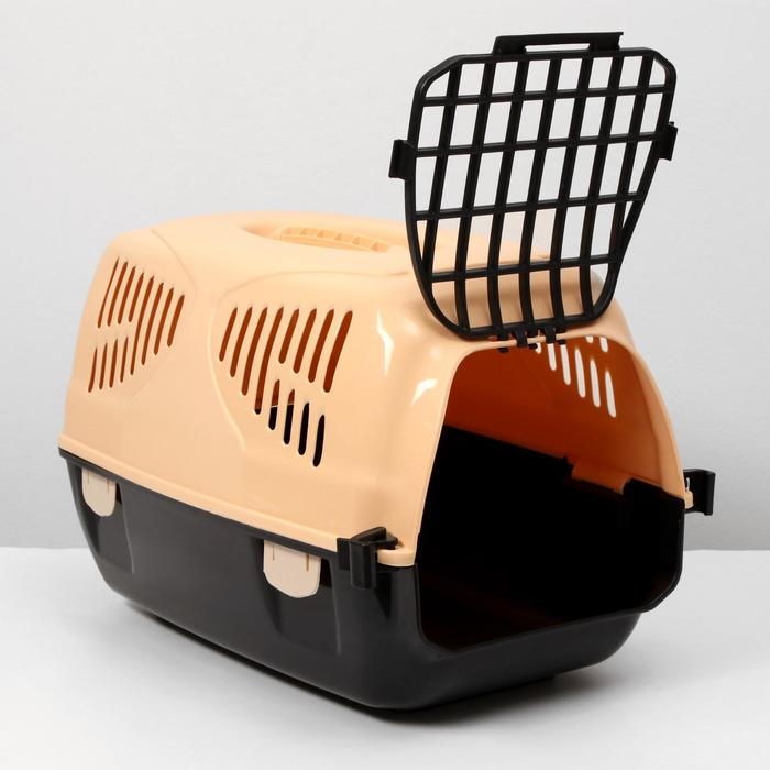 Переноска для животных  Переноска для животных "Сириус", 33,5 х 31 х 50 см, до 5 кг, цвет бежевый