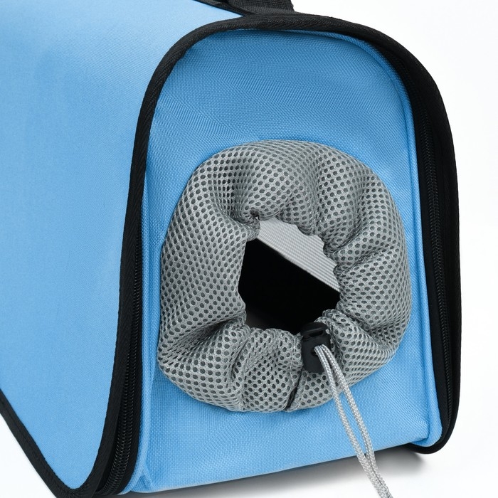 Сумка-переноска с окном для мордочки, 42 х 21 х 25 см, голубая Сумка-переноска с окном для мордочки, 42 х 21 х 25 см, голубая