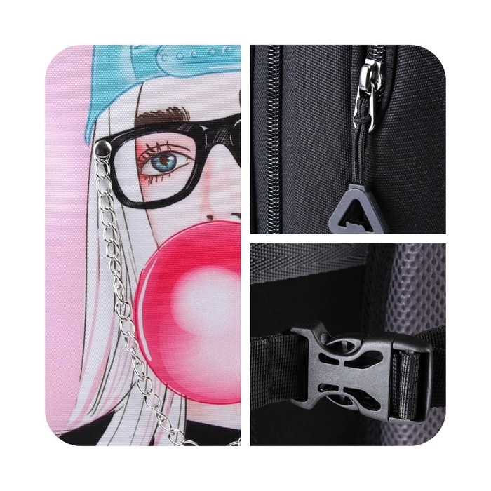 Рюкзак школьный, эргономичная спинка «1 сентября: Girl» 39x32x14 см Рюкзак школьный, эргономичная спинка «1 сентября: Girl» 39x32x14 см