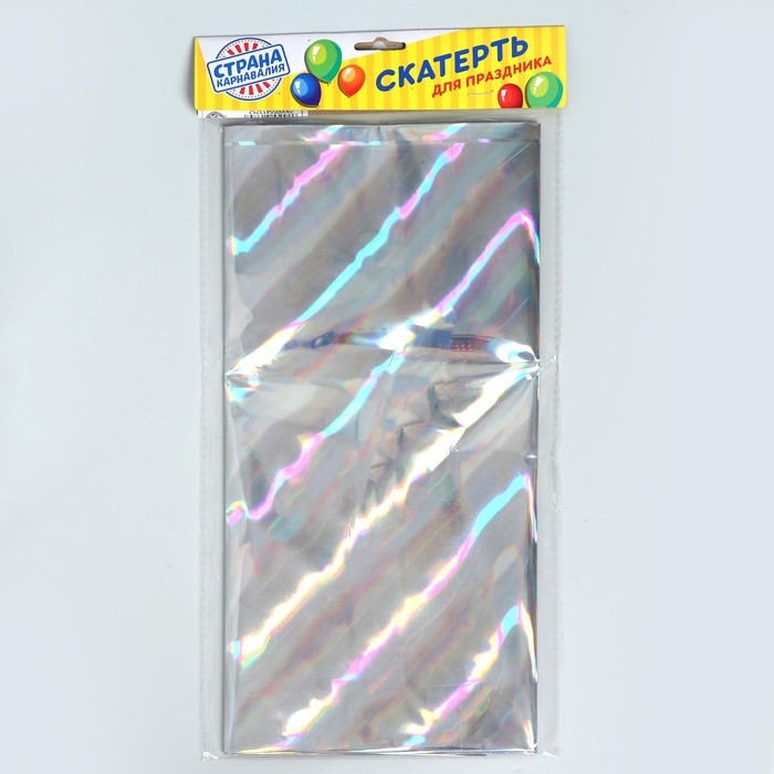 Скатерть &laquo;Голография&raquo;, цвет серебряный