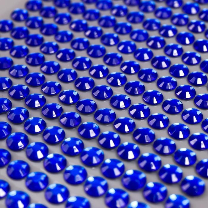 Наклейка пластик стразы "Мелкие", d - 0,5 см, МИКС 31,5х10,5 см