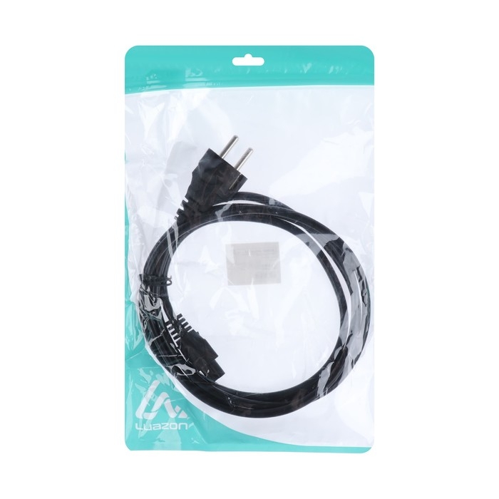 Кабель питания Luazon KDGN-006, Schuko - C5, 10 А, 1  м, 3-х жильный, чёрный Кабель питания Luazon KDGN-006, Schuko - C5, 10 А, 1  м, 3-х жильный, чёрный