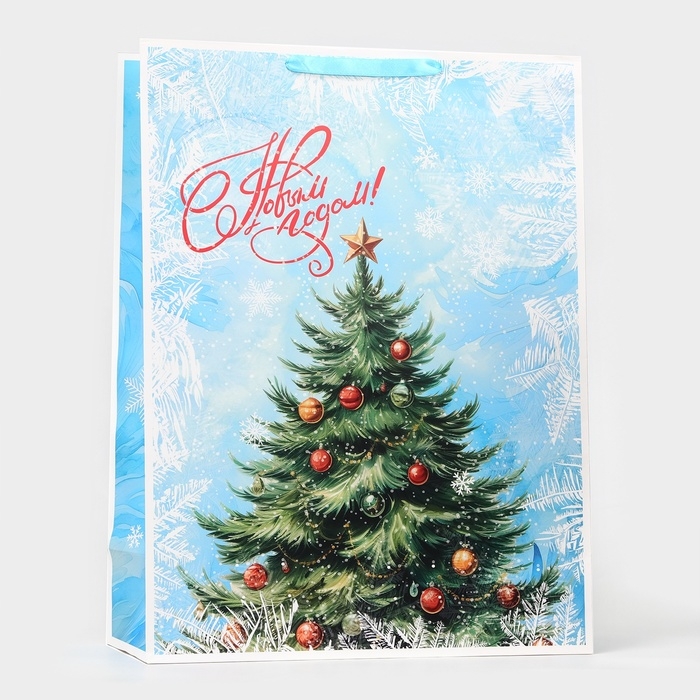 Новый год. Пакет ламинированный «Ёлочка», XXL 61 х 46 х 20 см. Новый год. Пакет ламинированный «Ёлочка», XXL 61 х 46 х 20 см.