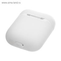 Чехол Luazon для футляра AirPods 1/2, мат. верха: силикон, 56х24х47 мм, люминесцентный белый