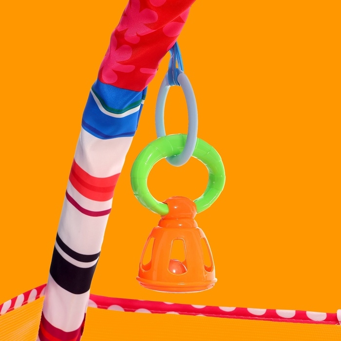 Развивающий коврик с бортиками «Счастливый малыш», 18 шариков в комплекте Развивающий коврик с бортиками «Счастливый малыш», 18 шариков в комплекте