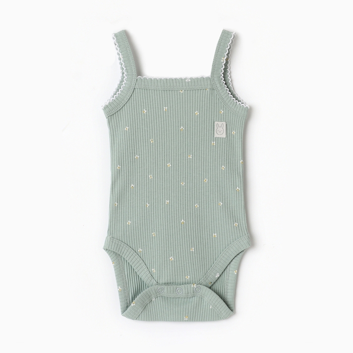 Боди-майка Крошка Я Olives, р. 62-68, оливковый Боди-майка Крошка Я Olives, р. 62-68, оливковый