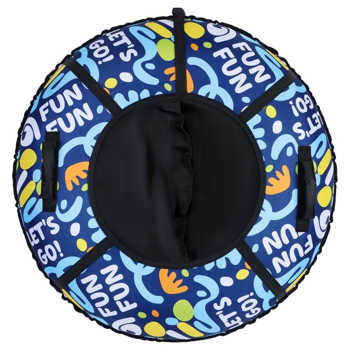 Тюбинг - ватрушка Winter Star Let's Go, диаметр чехла 110 см, цвет синий Тюбинг - ватрушка Winter Star Let's Go, диаметр чехла 110 см, цвет синий