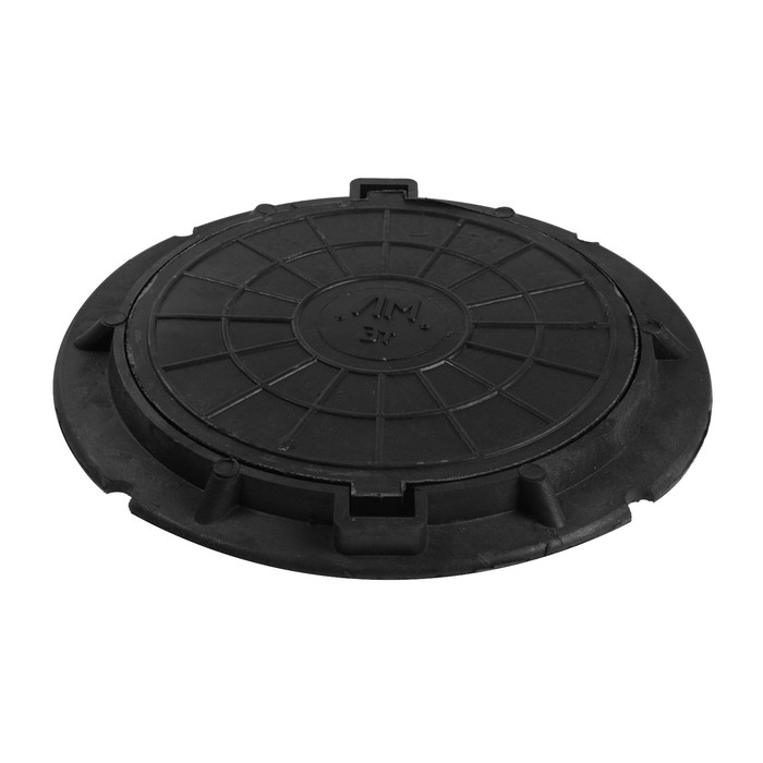 Люк полимерный, легкий, 30 кН, нагрузка до 3 т, черный Люк полимерный, легкий, 30 кН, нагрузка до 3 т, черный