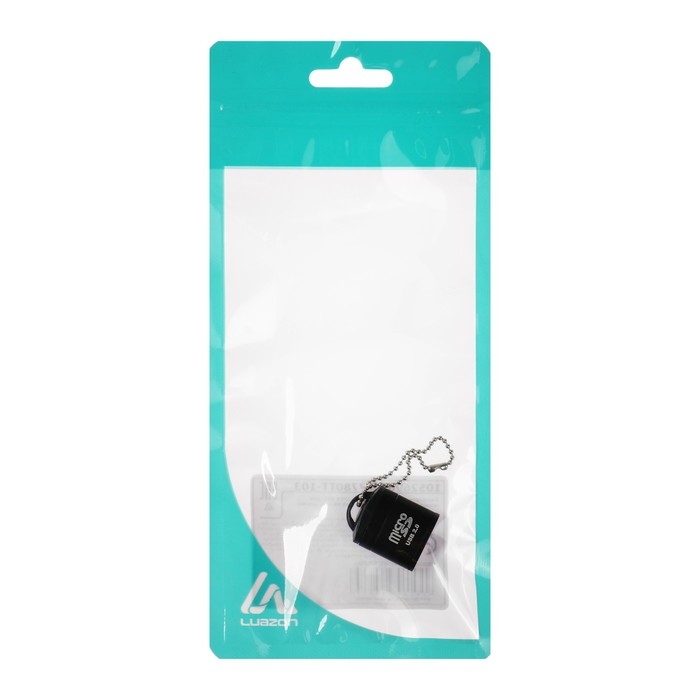 Картридер mini Luazon LNCR-012 для microSD TF, USB 2.0, скорость 480 Мбит/с, черный Картридер mini Luazon LNCR-012 для microSD TF, USB 2.0, скорость 480 Мбит/с, черный