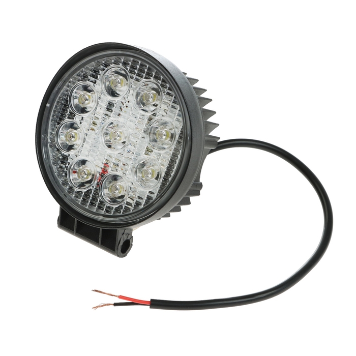 Фара светодиодная дополнительная 9 Cree smd 27 Вт, 10 - 30 В, 110 мм, круглая Фара светодиодная дополнительная 9 Cree smd 27 Вт, 10 - 30 В, 110 мм, круглая