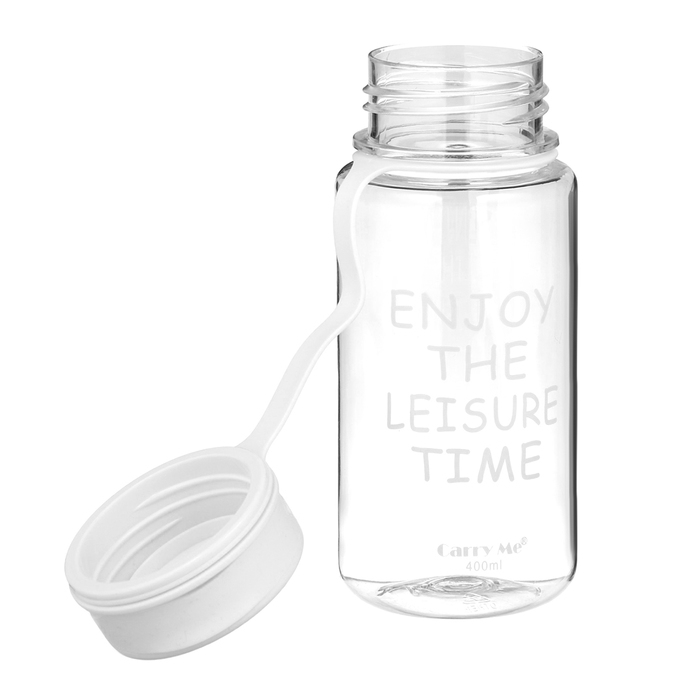 Бутылка для воды, 450 мл, с ситечком, 17.5 х 10.5 см, белая Бутылка для воды, 450 мл, с ситечком, 17.5 х 10.5 см, белая