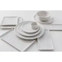 Блюдо для подачи Magistro Slate, 26.5&times;15 см, фарфор, белое