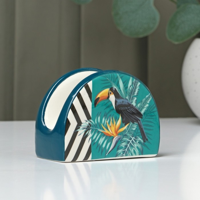 Салфетница Доляна «Тропики», 9,8×4,5×6,2 см Салфетница Доляна «Тропики», 9,8×4,5×6,2 см