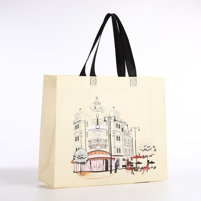 Сумка хозяйственная без застёжки, цвет бежевый Сумка хозяйственная без застёжки, цвет бежевый