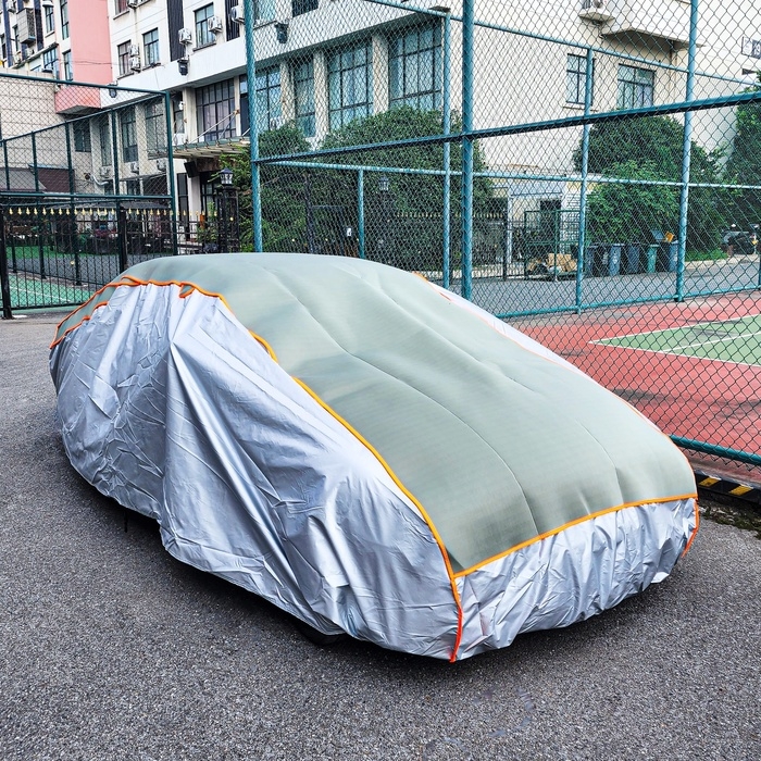 Тент автомобильный с защитой 5 мм, от града, снега, полиэстер, XL, 530×180×120 Тент автомобильный с защитой 5 мм, от града, снега, полиэстер, XL, 530×180×120