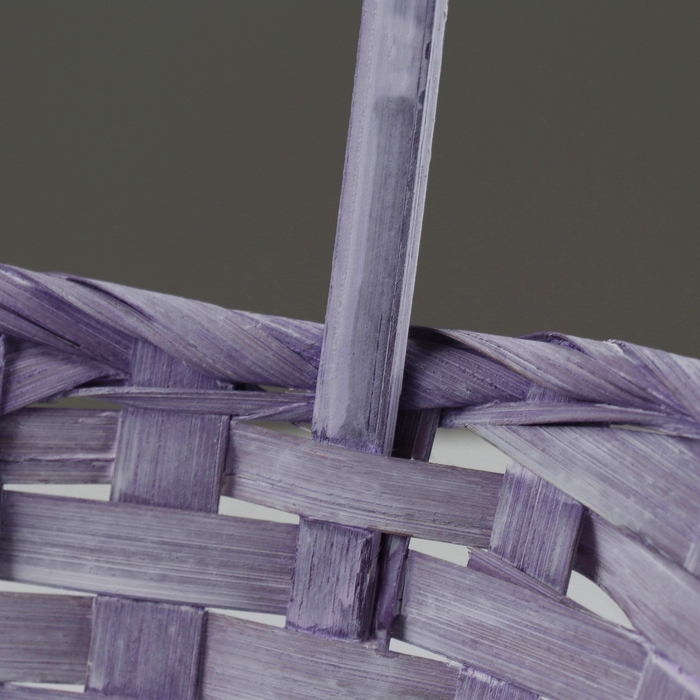 Набор корзин, 19х7,5х9,5/31 см, 22х9х11/34 см, 24х9х11,5/35 см, 3 шт, фиолетовые, бамбук Набор корзин, 19х7,5х9,5/31 см, 22х9х11/34 см, 24х9х11,5/35 см, 3 шт, фиолетовые, бамбук