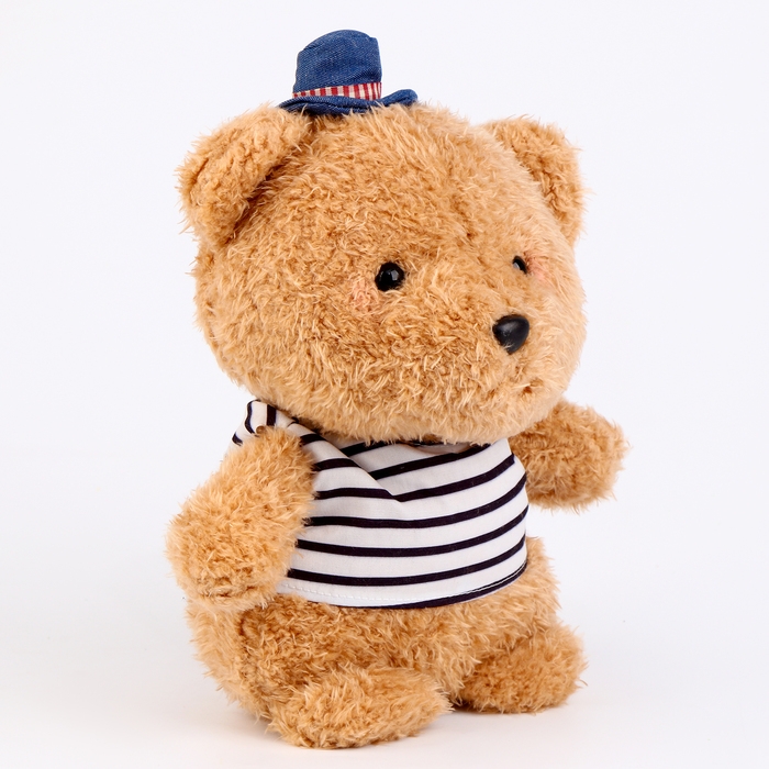 Мягкая игрушка «Медвежонок», в шляпке, 22 см, цвет бежевый Мягкая игрушка «Медвежонок», в шляпке, 22 см, цвет бежевый