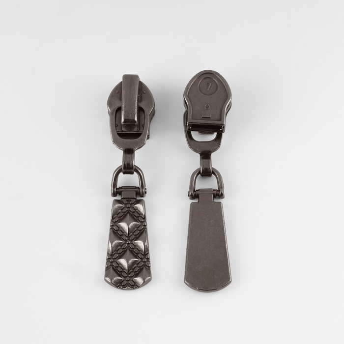 Бегунок автоматический для молнии «Спираль», №7, 10 шт, цвет никель Бегунок автоматический для молнии «Спираль», №7, 10 шт, цвет никель