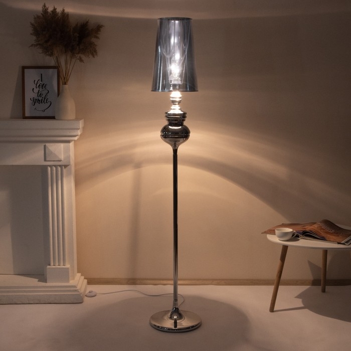 Торшер "Жардин" E27 40Вт серебро 30х30х170 см