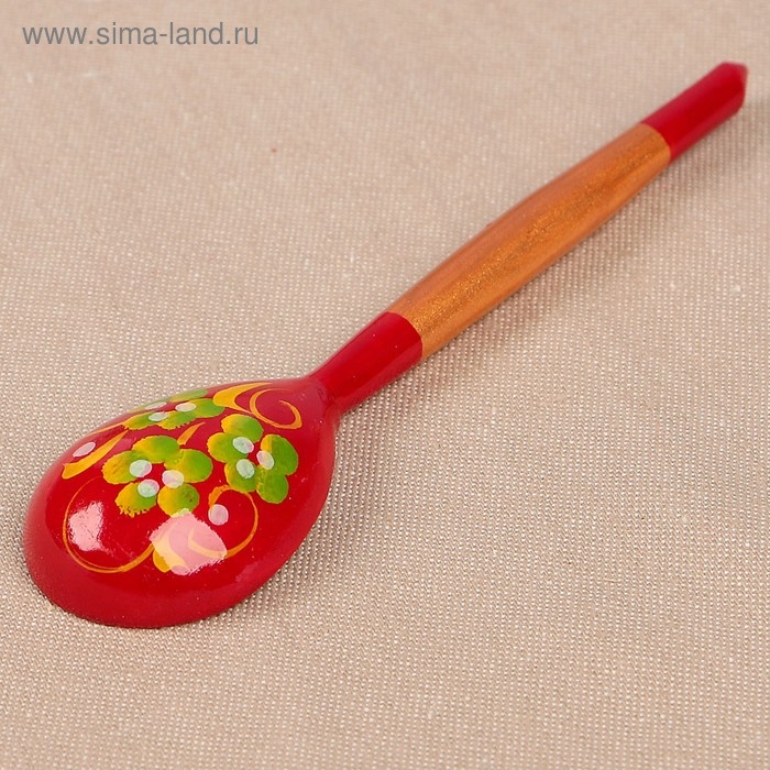 Ложка «Краснушка», чайная, хохлома, микс Ложка «Краснушка», чайная, хохлома, микс