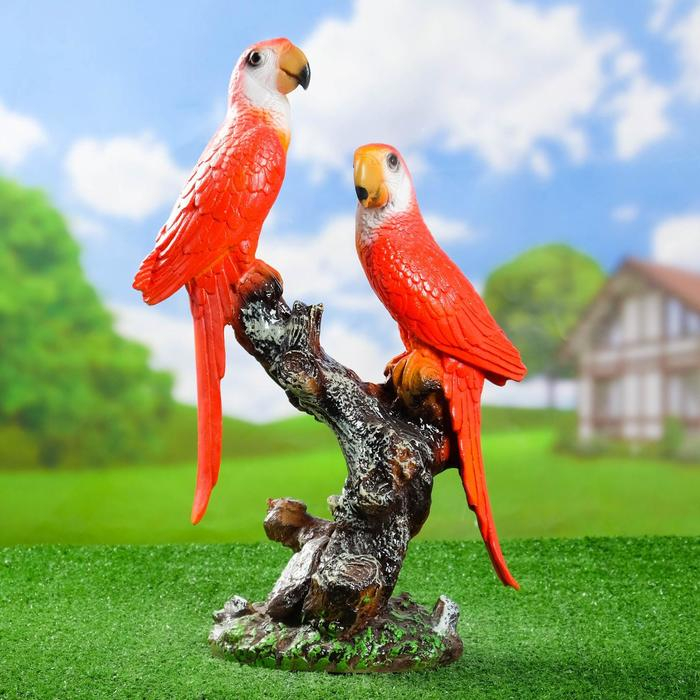 Садовая фигура Садовая фигура "Попугаи средние" 15х32х50см