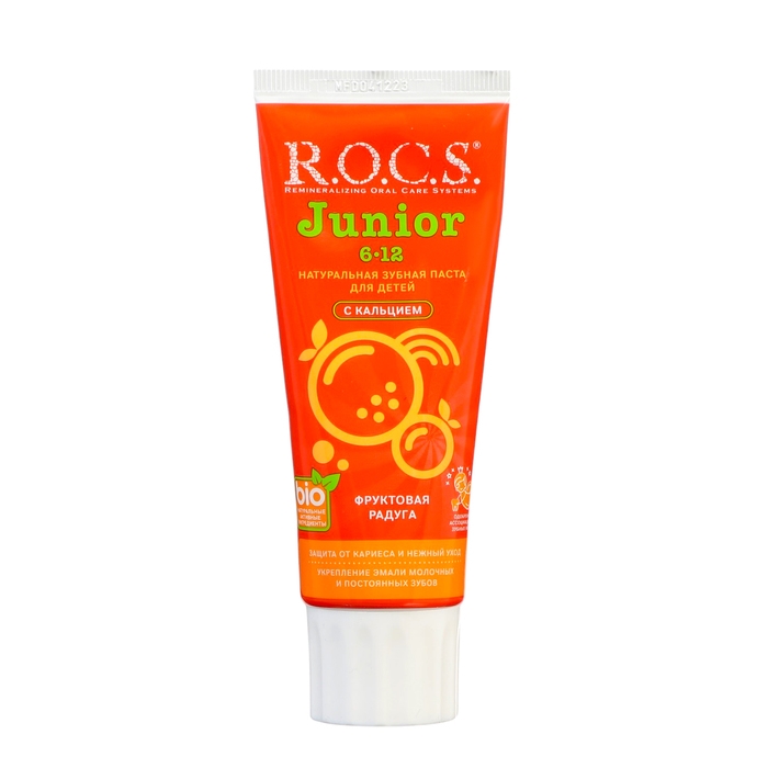 Зубная паста R.O.C.S. Junior, «Фруктовая радуга», 6-12 лет, 74 г Зубная паста R.O.C.S. Junior, «Фруктовая радуга», 6-12 лет, 74 г