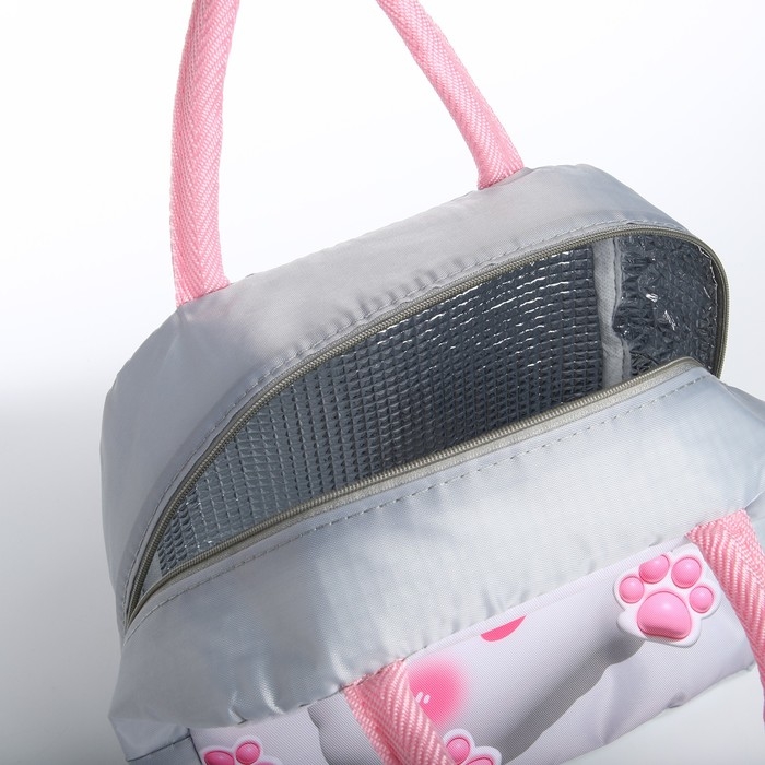 Термосумка на молнии, 5.6 л, цвет серый