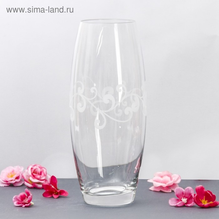 Ваза гравированная  Ваза гравированная "Орнамент" d-7.5см 10х26 см