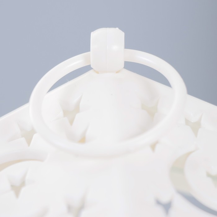 Ночник "Ночка" LED от батареек белый 11,5х11,5х16,5 см RISALUX