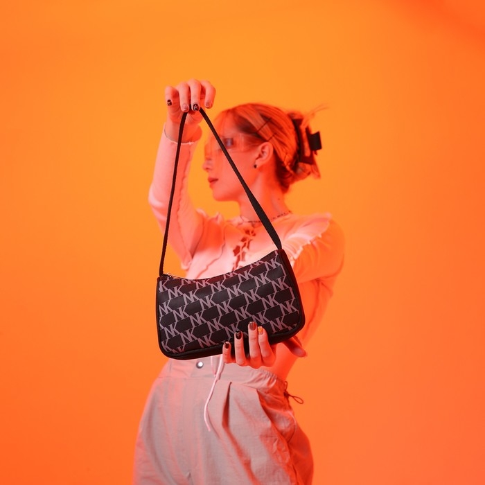 Сумка женская багет из текстиля, Nazamok, 23х13х5 см. Сумка женская багет из текстиля, Nazamok, 23х13х5 см.