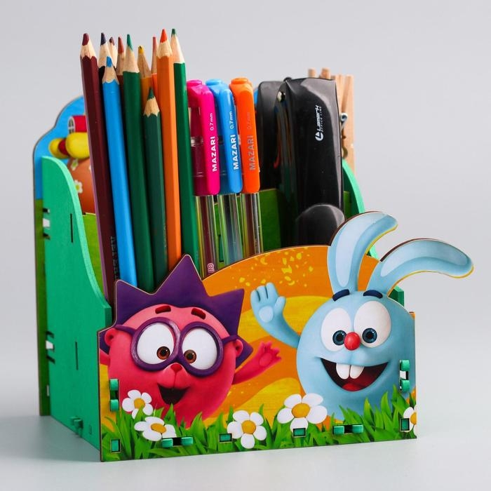 Органайзер для канцелярии, 14х14х16 см, Смешарики Органайзер для канцелярии, 14х14х16 см, Смешарики