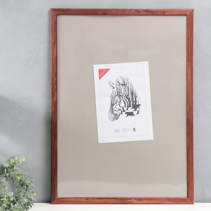 Фоторамка 50х70 см (2502) дерево (пластиковый экран) Фоторамка 50х70 см (2502) дерево (пластиковый экран)