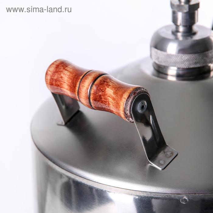 Дистиллятор «Простой», 12 л, горло 4 см, ручки МИКС металл/дерево Дистиллятор «Простой», 12 л, горло 4 см, ручки МИКС металл/дерево